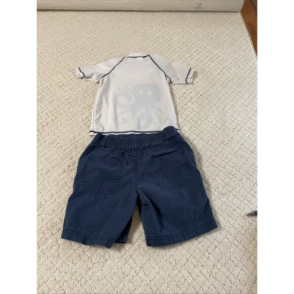 Boys Carter’s T-Shirt(4t) White & Circo Pull-on Shorts(3t) Blue Set - Picture 13 of 15